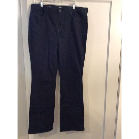 NYDJ Size 16 Lift Tuck Barbara Bootcut Jeans Dark Wash VNC - Picture 1 of 6